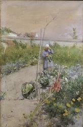 Dans le jardin potager, 1883